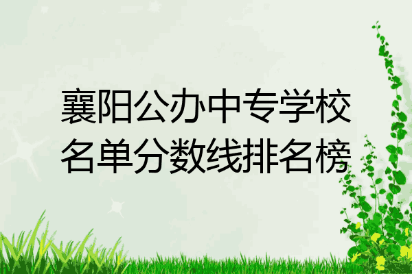 襄阳公办中专学校名单分数线排名榜