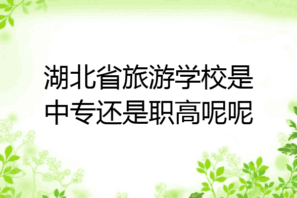 湖北省旅游学校是中专还是职高呢呢