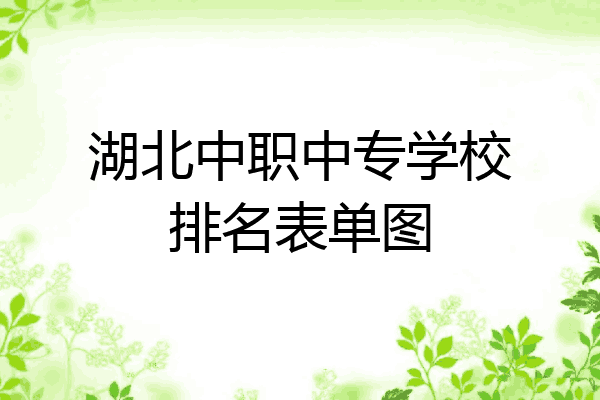 湖北中职中专学校排名表单图