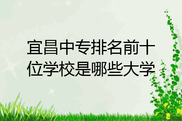 宜昌中专排名前十位学校是哪些大学