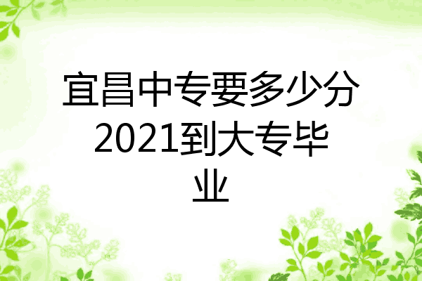 宜昌中专要多少分2021到大专毕业