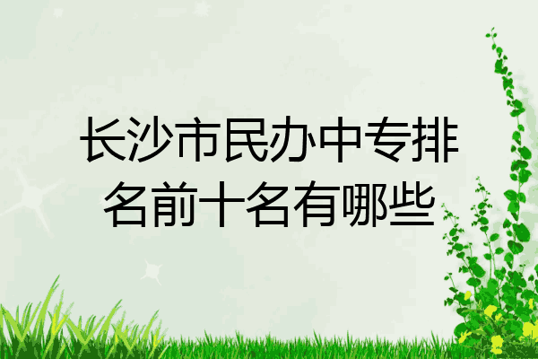 长沙市民办中专排名前十名有哪些