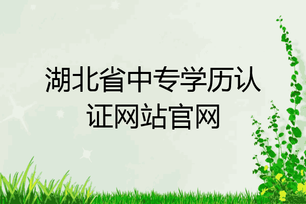 湖北省中专学历认证网站官网