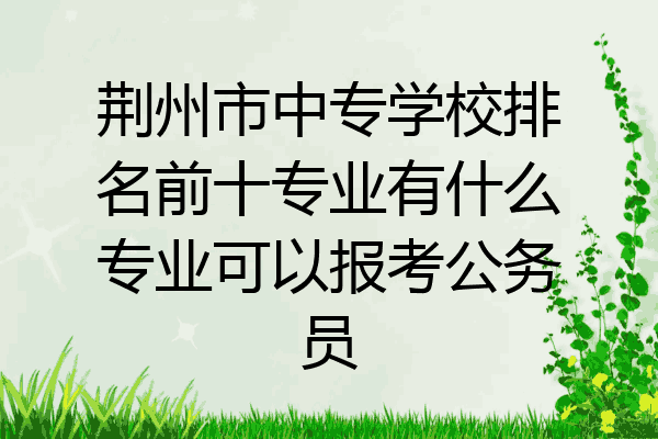 荆州市中专学校排名前十专业有什么专业可以报考公务员
