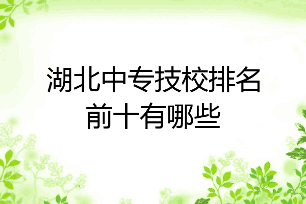 湖北中专技校排名前十有哪些