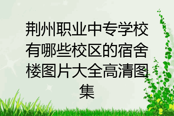 荆州职业中专学校有哪些校区的宿舍楼图片大全高清图集