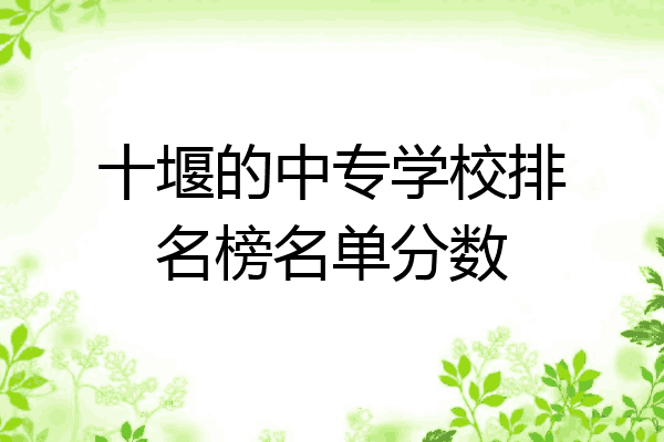 十堰的中专学校排名榜名单分数