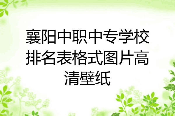 襄阳中职中专学校排名表格式图片高清壁纸