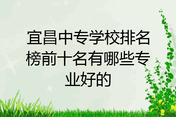 宜昌中专学校排名榜前十名有哪些专业好的
