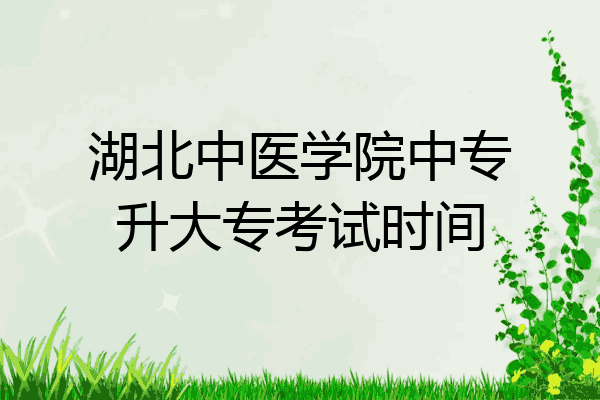 湖北中医学院中专升大专考试时间