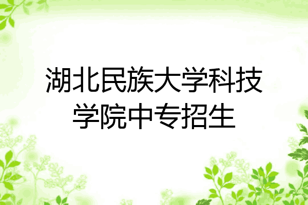湖北民族大学科技学院中专招生