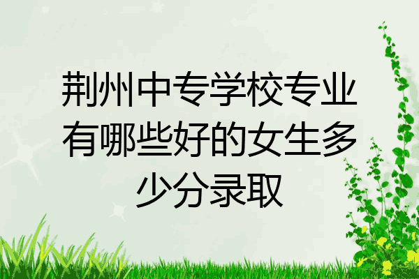 荆州中专学校专业有哪些好的女生多少分录取