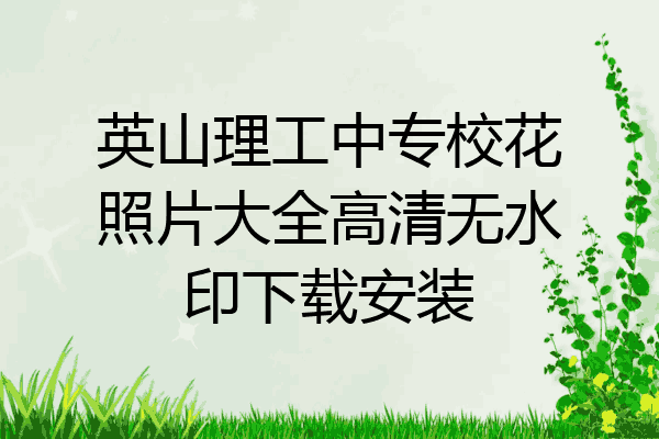 英山理工中专校花照片大全高清无水印下载安装