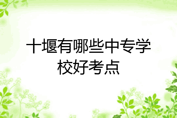 十堰有哪些中专学校好考点
