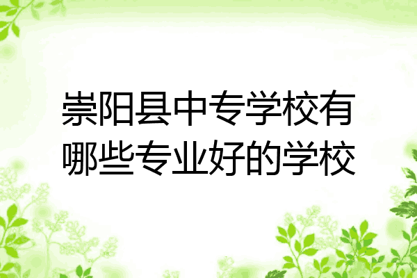 崇阳县中专学校有哪些专业好的学校