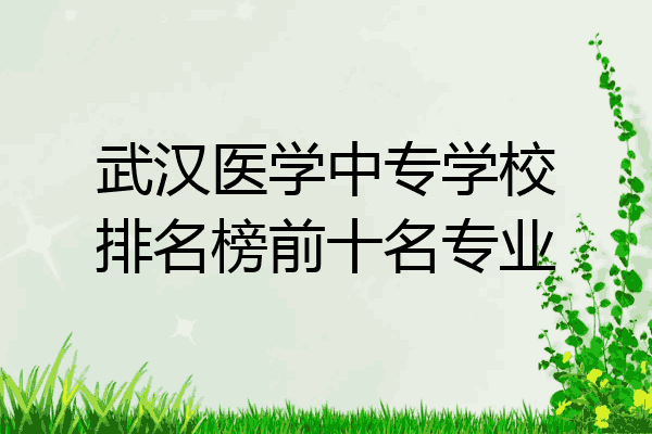 武汉医学中专学校排名榜前十名专业