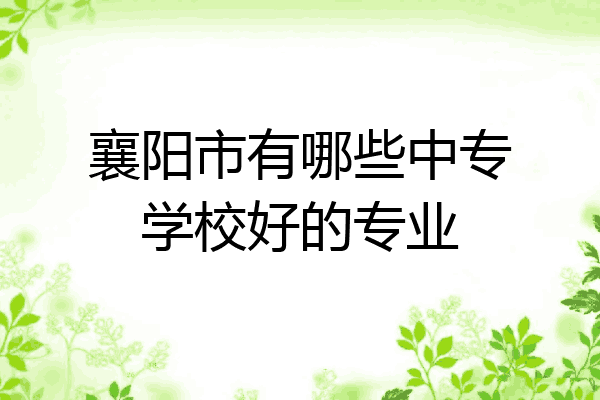 襄阳市有哪些中专学校好的专业