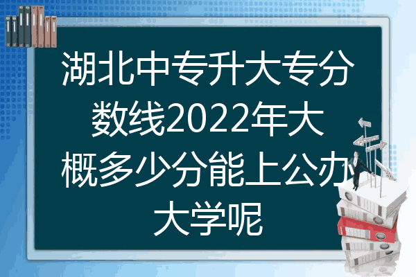 湖北中专升大专分数线2022年大概多少分能上公办大学呢