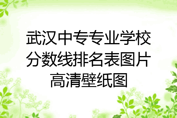 武汉中专专业学校分数线排名表图片高清壁纸图