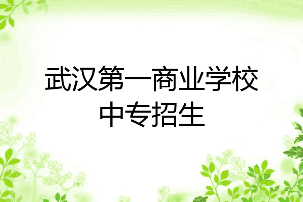 武汉第一商业学校中专招生