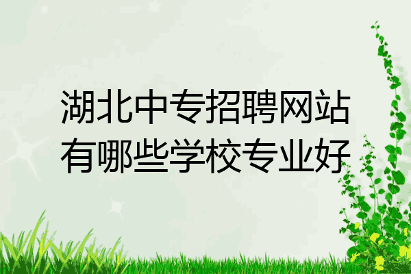 湖北中专招聘网站有哪些学校专业好