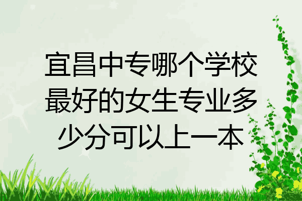 宜昌中专哪个学校最好的女生专业多少分可以上一本