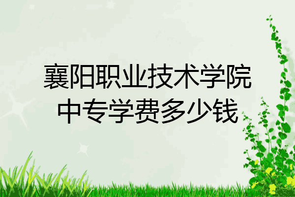 襄阳职业技术学院中专学费多少钱