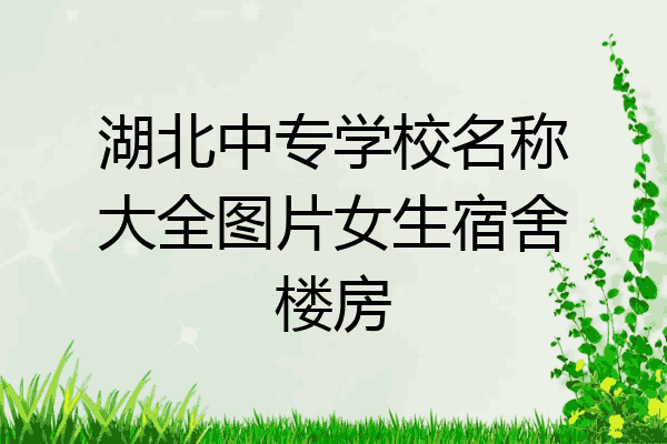 湖北中专学校名称大全图片女生宿舍楼房
