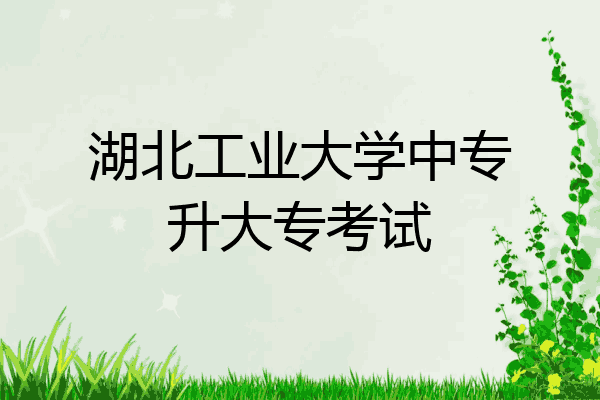 湖北工业大学中专升大专考试