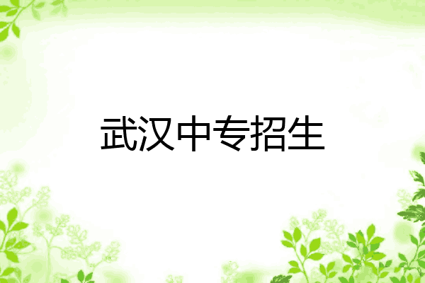 武汉中专招生