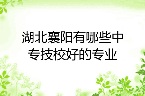 湖北襄阳有哪些中专技校好的专业