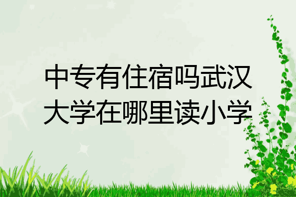 中专有住宿吗武汉大学在哪里读小学