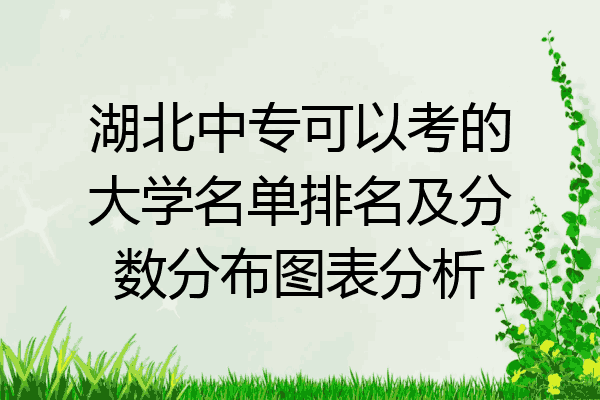 湖北中专可以考的大学名单排名及分数分布图表分析
