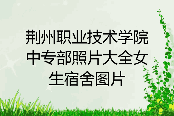 荆州职业技术学院中专部照片大全女生宿舍图片
