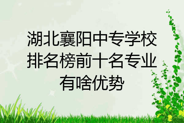 湖北襄阳中专学校排名榜前十名专业有啥优势