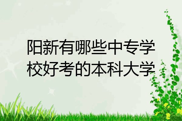 阳新有哪些中专学校好考的本科大学