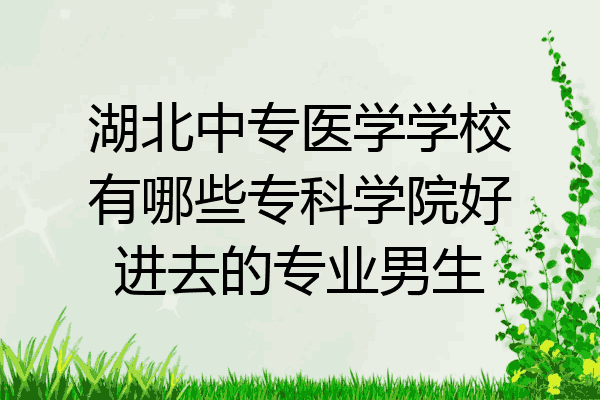 湖北中专医学学校有哪些专科学院好进去的专业男生