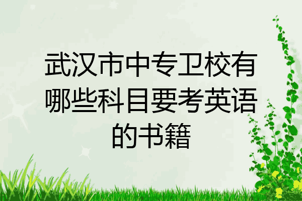 武汉市中专卫校有哪些科目要考英语的书籍
