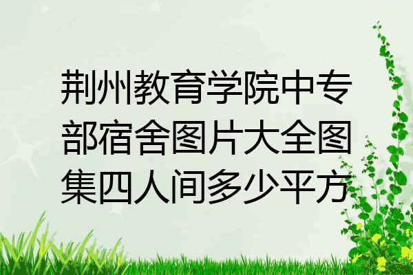 荆州教育学院中专部宿舍图片大全图集四人间多少平方
