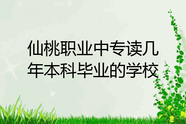 仙桃职业中专读几年本科毕业的学校