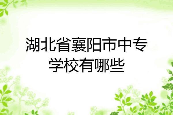 湖北省襄阳市中专学校有哪些
