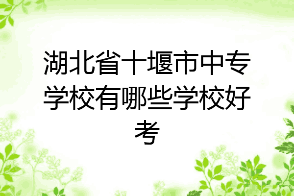 湖北省十堰市中专学校有哪些学校好考
