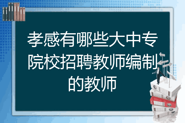 孝感有哪些大中专院校招聘教师编制的教师