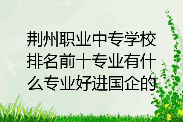 荆州职业中专学校排名前十专业有什么专业好进国企的