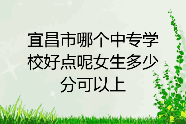 宜昌市哪个中专学校好点呢女生多少分可以上