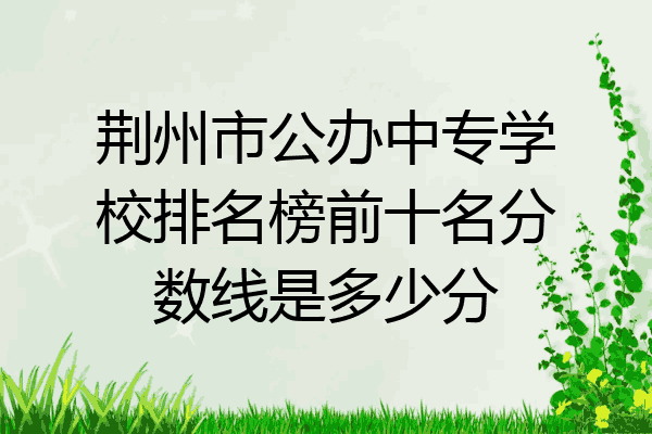 荆州市公办中专学校排名榜前十名分数线是多少分