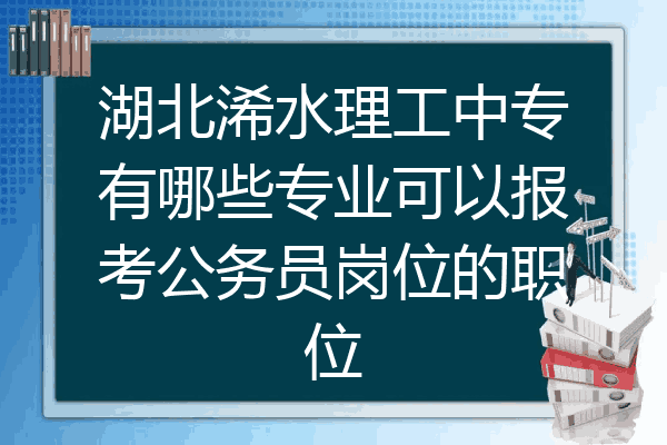 湖北浠水理工中专有哪些专业可以报考公务员岗位的职位