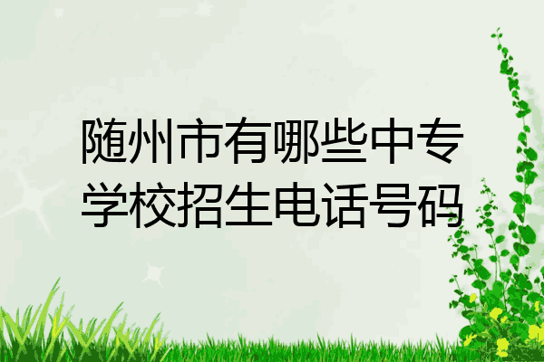 随州市有哪些中专学校招生电话号码