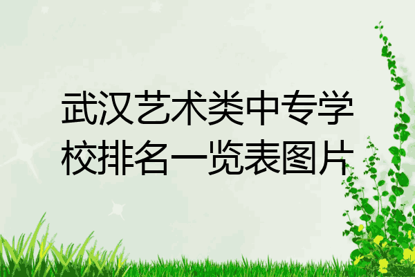 武汉艺术类中专学校排名一览表图片