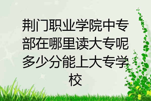 荆门职业学院中专部在哪里读大专呢多少分能上大专学校